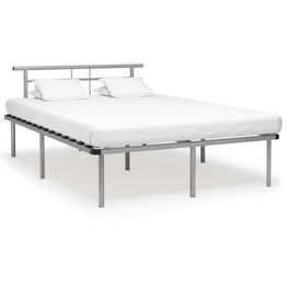 Sängynrunko metalli 140x200cm harmaa