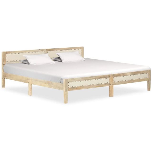 Sängynrunko täysi mangopuu 200cm_1