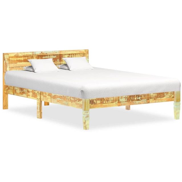 Sängynrunko täysi uusiokäytetty puu 120x200 cm_1