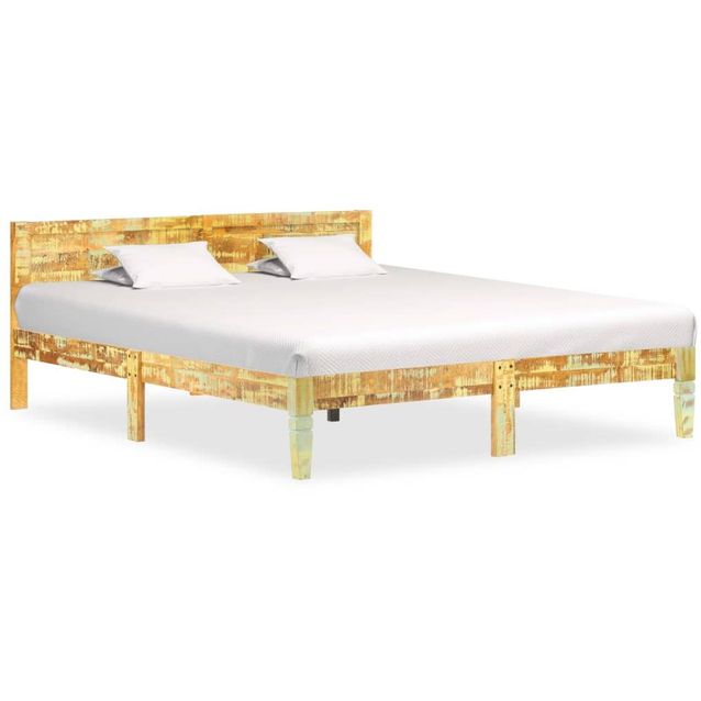 Sängynrunko uusiokäytetty puu 180x200cm_1