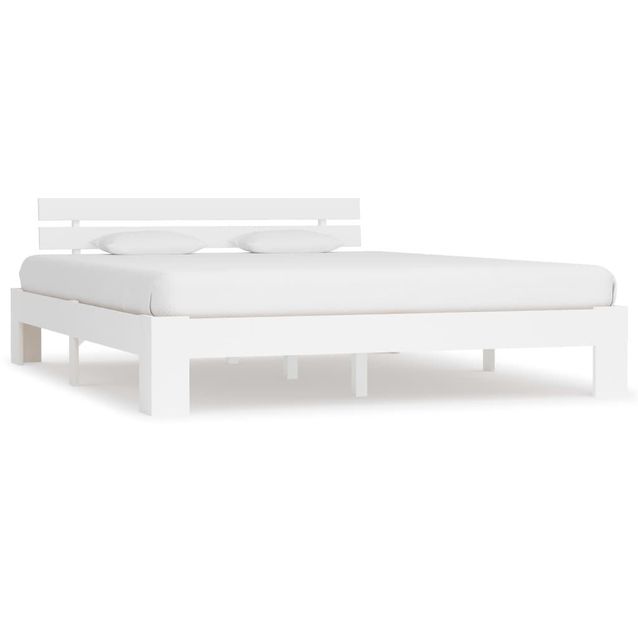 Sängynrunko valkoinen mänty 180x200 cm_1