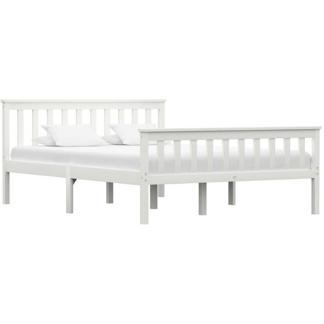 Sängynrunko valkoinen täysi mänty 140x200cm_1