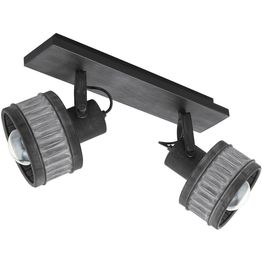 Seinä/kattovalaisin Eglo Turrock 2-osainen harmaa patina