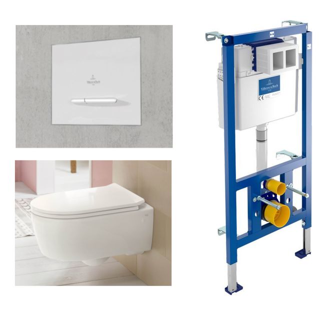 Seinä-WC-paketti Villeroy&Boch Avento 2.0, Soft Close -kannella