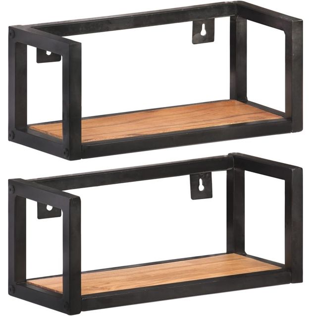 Seinähyllyt 2 kpl 40 cm täysi akaasiapuu_1