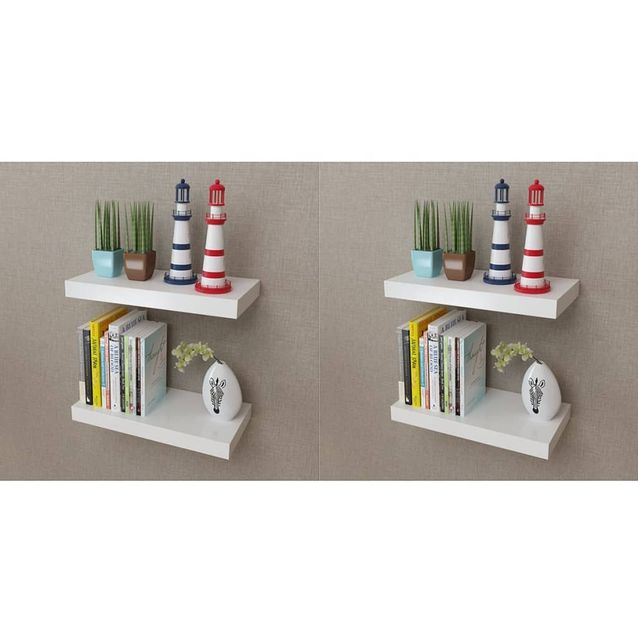 Seinähyllyt 4 kpl valkoinen 40 cm_1