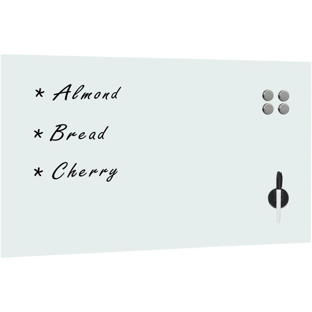 Seinäkiinnitteinen magneettinen tussitaulu lasi 120x60 cm