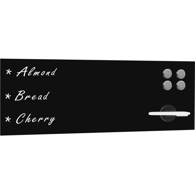 Seinäkiinnitteinen magneettinen valkotaulu lasi 60x20cm