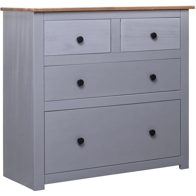 Senkki harmaa 80x40x83 cm mänty panama-sarja_1