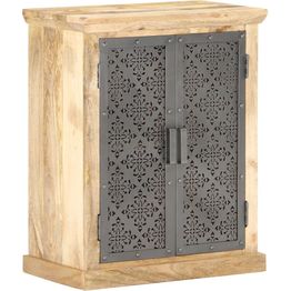 Senkki teräsovilla 60x35x75 cm täysi mangopuu