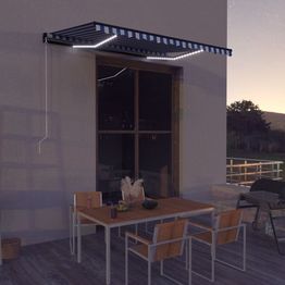 Sisäänkelattava markiisi ledillä 350x250cm