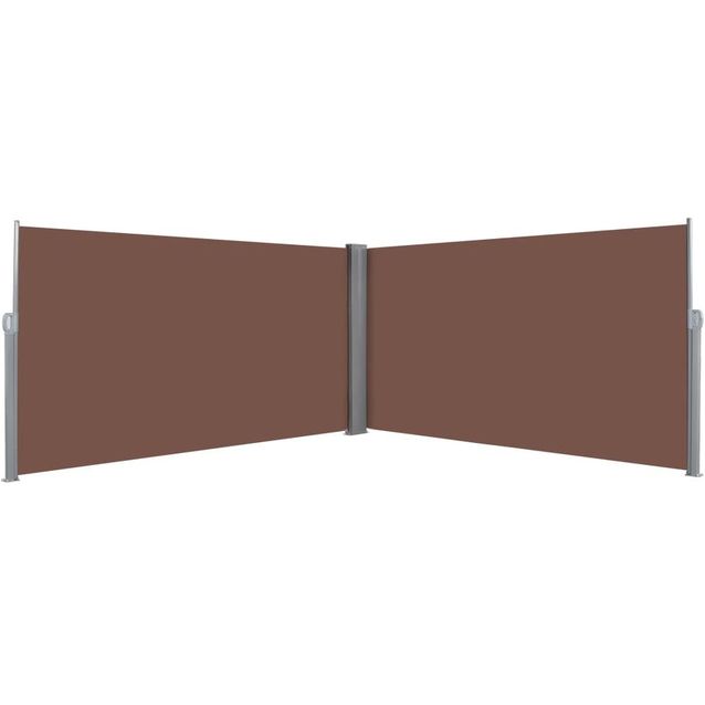 Sisäänvedettävä sivumarkiisi 160x600 cm ruskea_1