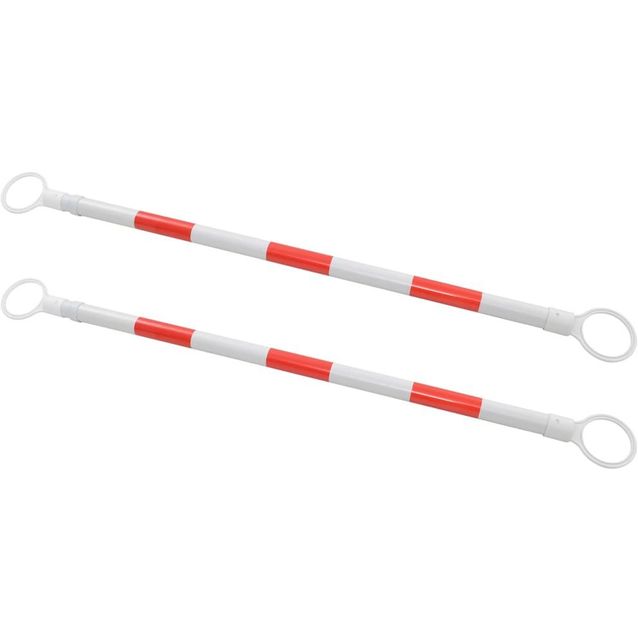 Sisäänvedettävät liikennekartion tangot 2kpl muovi 130 215cm