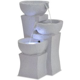 Sisätilan suihkulähde led-valolla hartsiyhdiste