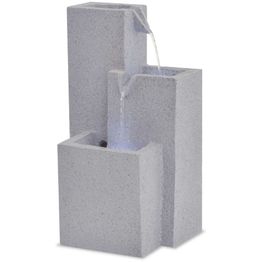 Sisätilan suihkulähde led-valolla polyresiini