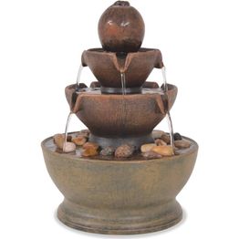 Sisätilan suihkulähde pumpulla polyresiini