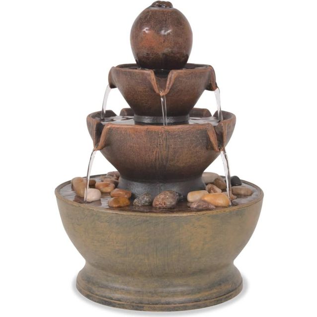 Sisätilan suihkulähde pumpulla polyresiini_1