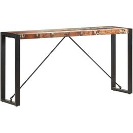 Sivupöytä 150x35x76 cm täysi kierrätetty puu