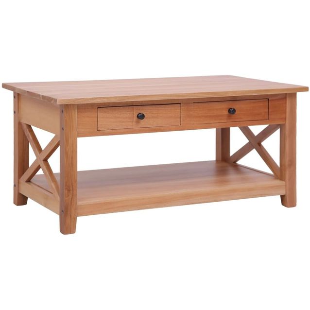 Sohvapöytä 100x55x46 cm täysi mahonki_1