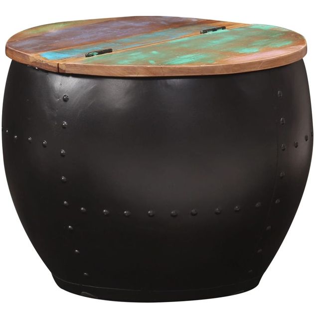 Sohvapöytä 53x43 cm täysi kierrätetty puu_1