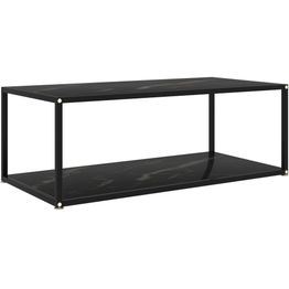 Sohvapöytä musta 100x50x35cm karkaistu lasi