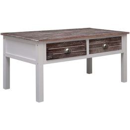 Sohvapöytä ruskea 100x50x45 cm puu