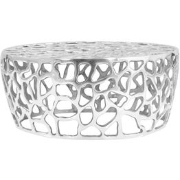 Sohvapöytä valualumiini 70x30 cm hopea