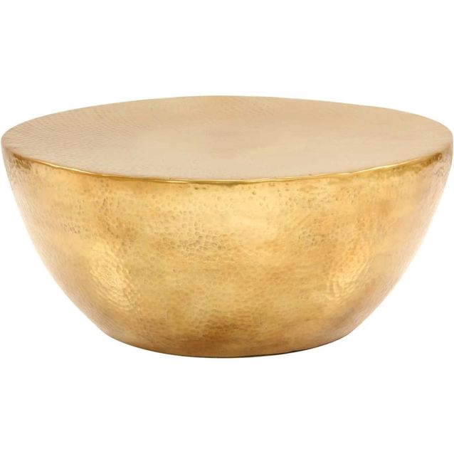 Sohvapöytä vasaroitu alumiini 70x30 cm messinki_1