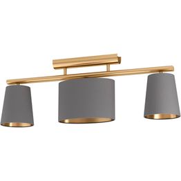 Spottivalaisin Eglo Almeida 2 3-osainen harmaa/harjattu messinki