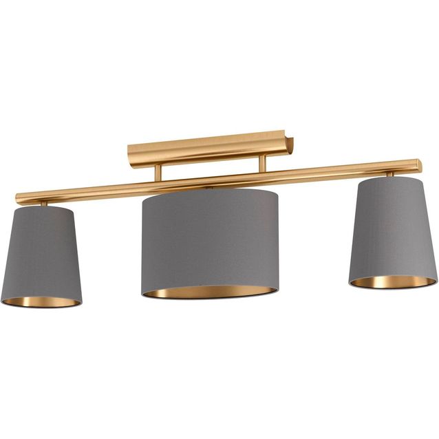 Spottivalaisin Eglo Almeida 2 3-osainen harmaa/harjattu messinki