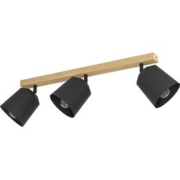 Spottivalaisin Eglo Cotorro 3-osainen 84x14,5cm musta/puu