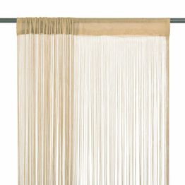 String-verhot 2 kpl 100x250 cm beige