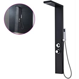 Sadesuihkusetti FinePRICE Alumiini, alumiini, matta musta