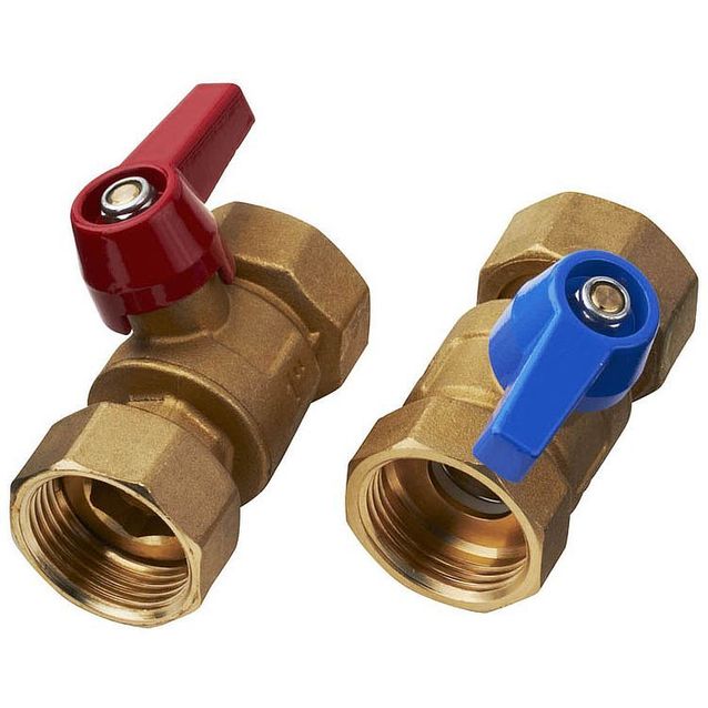 Sulkuventtiilipari Roth suora 1 sisäkierre