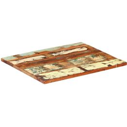 Suorakulmainen pöytälevy 60x70cm 25-27mm täysi kierrätyspuu