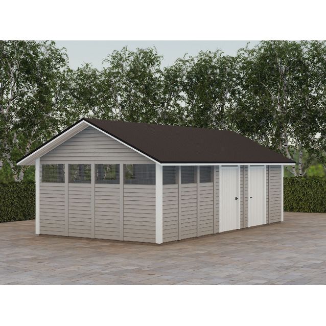 Roskakatos Timburg RK34V, 8040x4236mm, 34m², puuvalmis