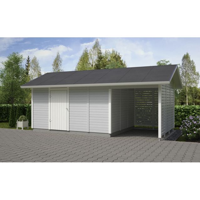 Elementtivarasto Timburg E10M 6040x3180 mm 19.2 m² puuvalmis