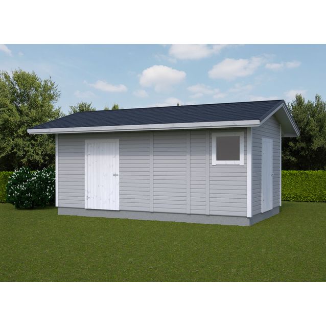 Elementtivarasto Timburg E11b 5540x3180 mm 17.62 m² puuvalmis