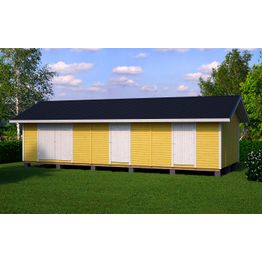 Elementtivarasto Timburg E21 10040x4240 mm 42.57 m² puuvalmis