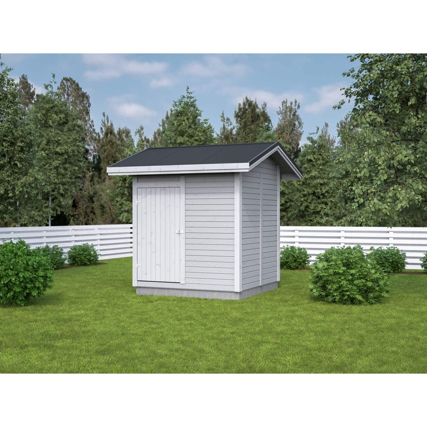 Elementtivarasto Timburg E4 2040x2140 mm 4.37 m² puuvalmis