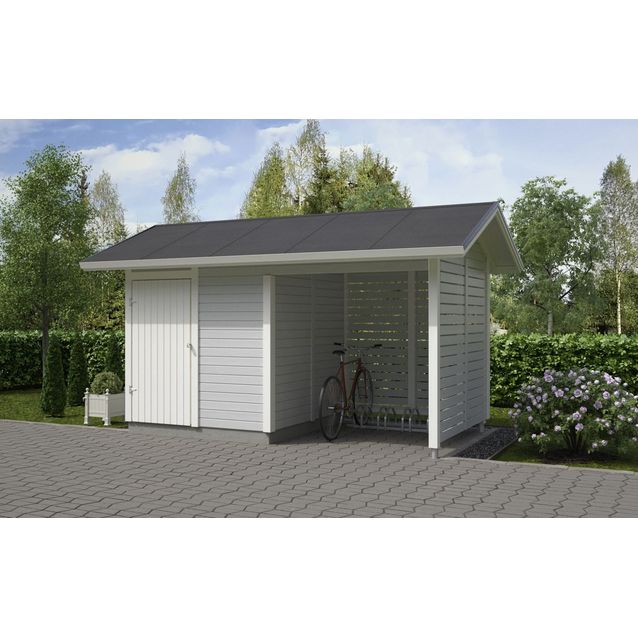 Elementtivarasto Timburg E4M 4040x2140 mm 8.65 m² puuvalmis