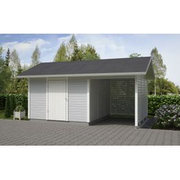 Elementtivarasto Timburg E9M 5040x3180 mm 16.02 m² puuvalmis