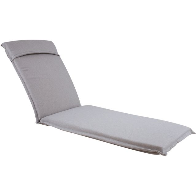 Deck chair pad FLORIDA 60x200x7cm, greyish beige