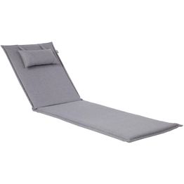 Tuolin pehmuste Home4You WICKER 55x195x3 cm, harmaa