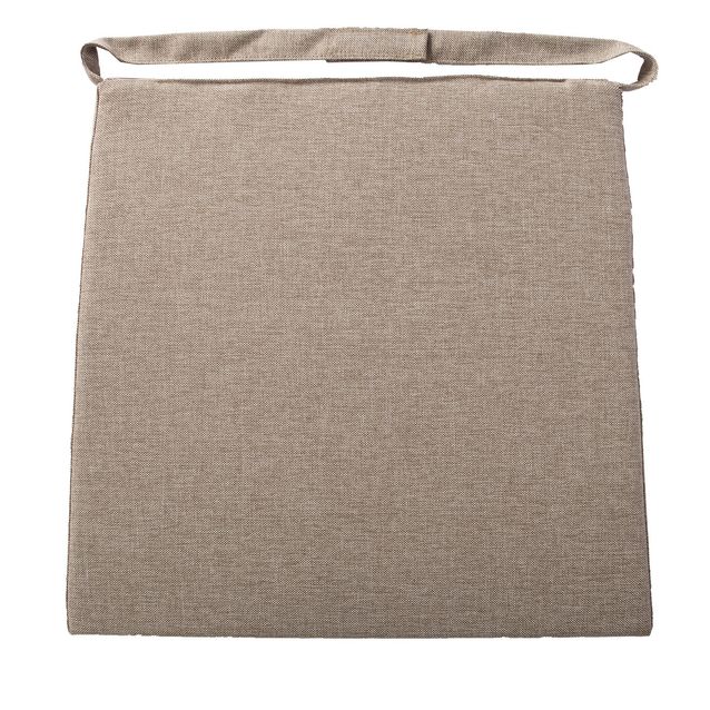 Chair pad WICKER-2/3, 48x46xH3cm, beige
