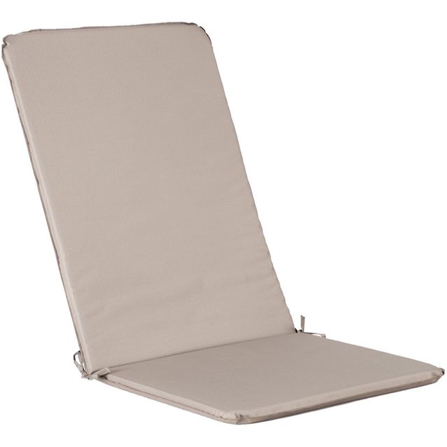 Seat/back cushion OHIO waterproof, 50x120xH2,5cm, beige