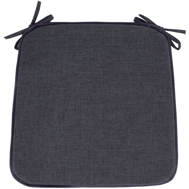 Chair pad SUMMER 39x39cm, dark grey