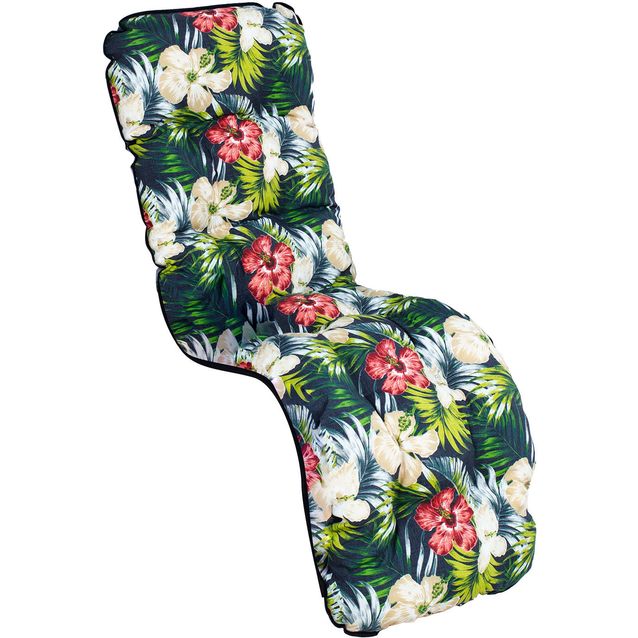 Cushion for chair BADEN-BADEN 48 x 165 cm, dark floral