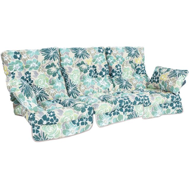 Cushion swings ROMA 108x56x10cm, light floral, 3pc