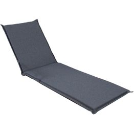 Tuolin pehmuste Home4You SUMMER 55x190x5 cm, tummanharmaa